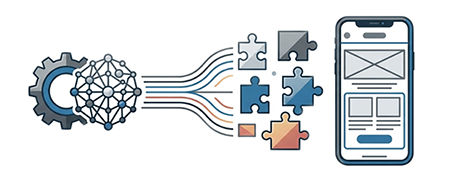 スマートフォンへメッセージ内容をAIで自動生成