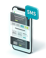 スマトフォンでSMSデジタルDMを提供